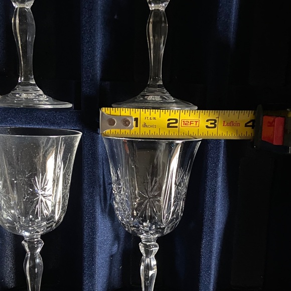 Vintage early 1980s JG Durand Set of 6 Port Wine Glasses in Box Never Used - Picture 8 of 8